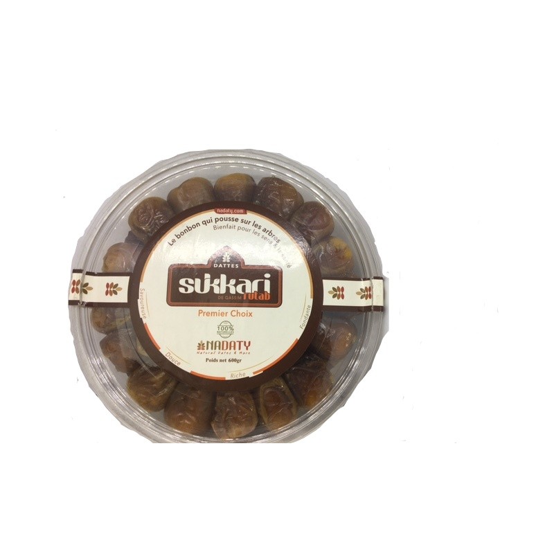 Dattes Sukari fraîches 600 gr Dattes Sukari fraîches 600 gr