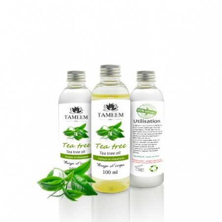 Huile d'arbre à thé 100% pure et naturelle  - 100ml - Tameem