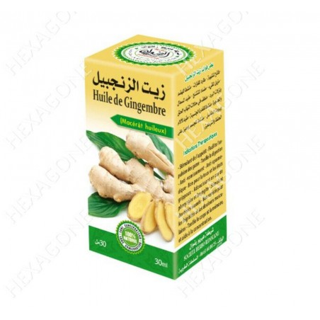 Huile de gingembre 30ml 100% naturelle